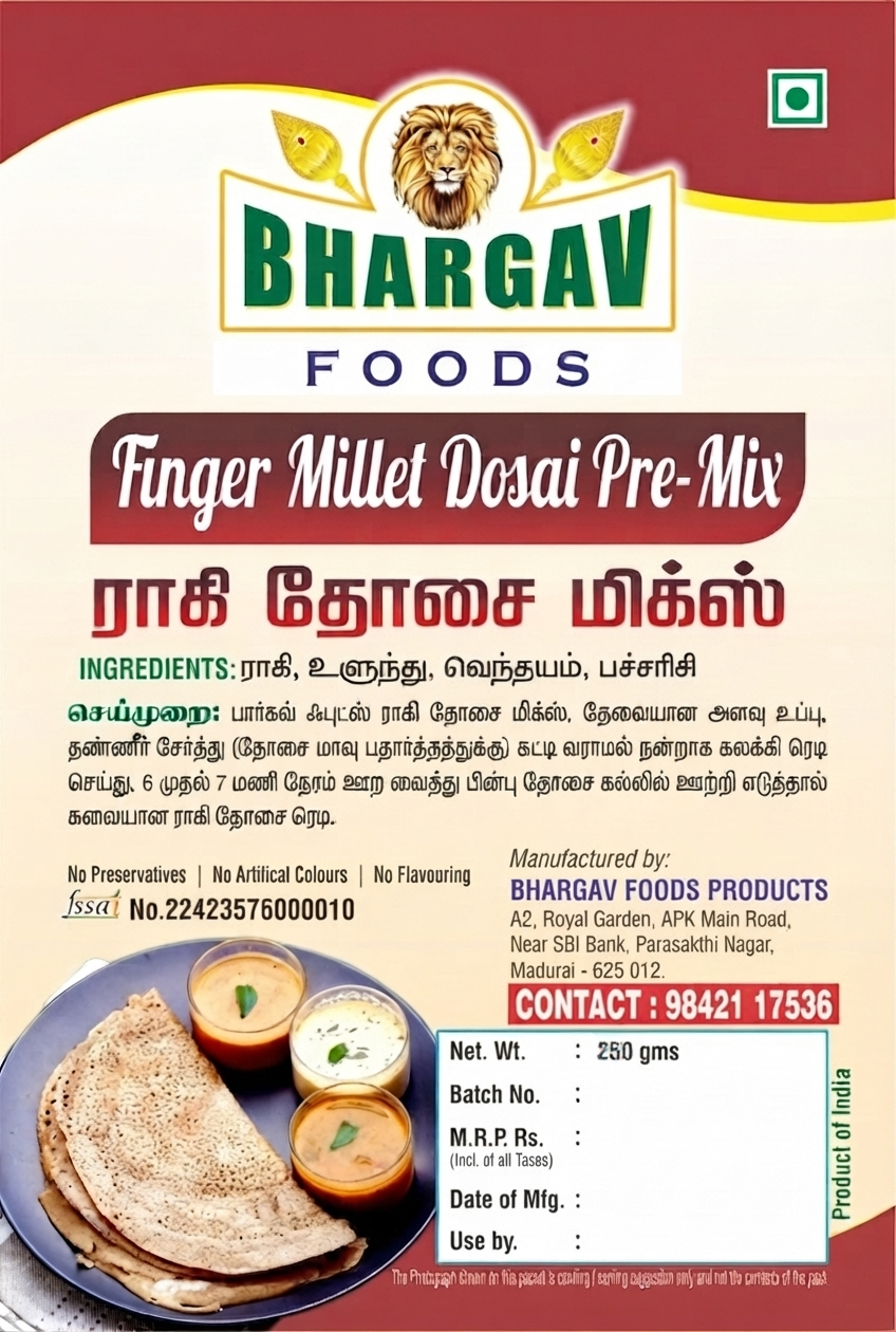 Finger Millet Dosai Pre-mix